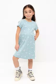 Платье для девочек CROCKID, КР 5793, цвет - голубой