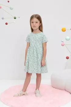 Платье для девочек CROCKID, КР 5794, цвет - голубой