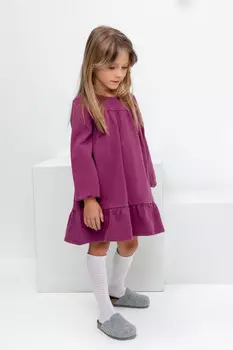 Платье для девочек CROCKID, КР 5819, цвет - фиолетовый