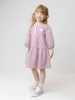 Платье для девочек CROCKID, КР 5827, цвет - бордовый