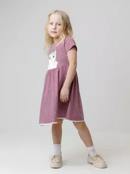 Платье для девочек CROCKID, КР 5830, цвет - бордовый