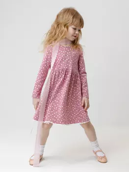 Платье для девочек CROCKID, КР 5836, цвет - розовый