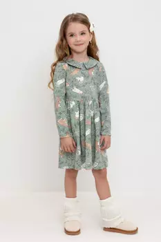 Платье для девочек CROCKID, КР 5846, цвет - минт