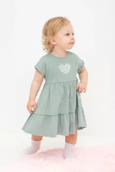 Платье для девочек CROCKID, КР 5859, цвет - минт