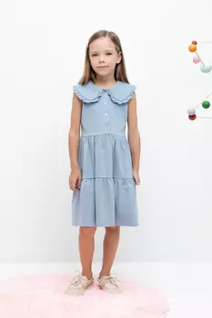 Платье для девочек CROCKID, КР 5870, цвет - синий