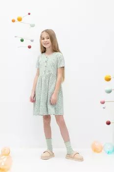 Платье для девочек CROCKID, КР 5877, цвет - минт