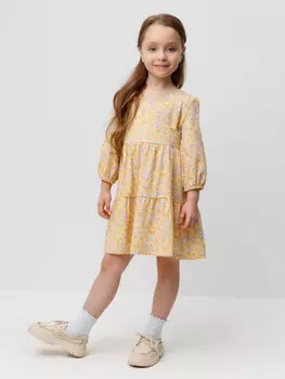 Платье для девочек CROCKID, КР 5878, цвет - желтый