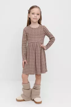 Платье для девочек CROCKID, КР 5892, цвет - бежевый
