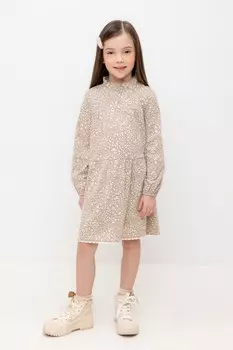 Платье для девочек CROCKID, КР 5894, цвет - бежевый