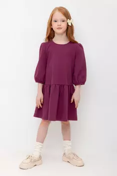 Платье для девочек CROCKID, КР 5898, цвет - бордовый