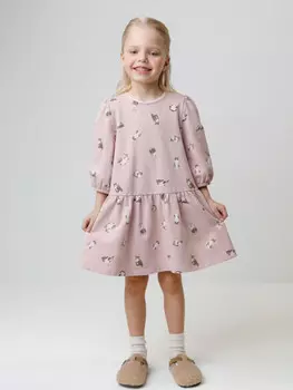 Платье для девочек CROCKID, КР 5899, цвет - розовый
