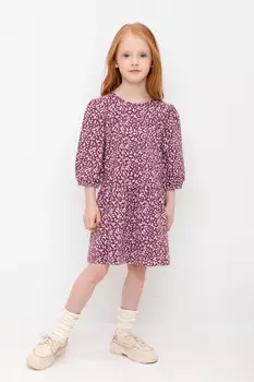 Платье для девочек CROCKID, КР 5899, цвет - бордовый