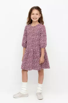 Платье для девочек CROCKID, КР 5899, цвет - бордовый