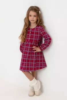 Платье для девочек CROCKID, КР 5900, цвет - бордовый
