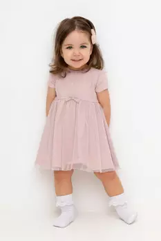 Платье для девочек CROCKID, КР 5914, цвет - розовый