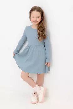 Платье для девочек CROCKID, КР 5920, цвет - голубой