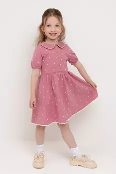 Платье для девочек CROCKID, КР 5923, цвет - розовый