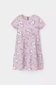 Платье для девочек CROCKID, КР 5924-1, цвет - фиолетовый