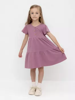 Платье для девочек CROCKID, КР 5927-1, цвет - бордовый