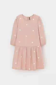 Платье для девочек CROCKID, КР 5931-1, цвет - розовый
