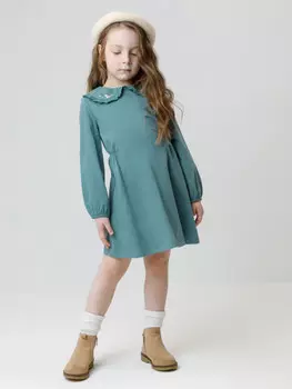 Платье для девочек CROCKID, КР 5943, цвет - бирюзовый