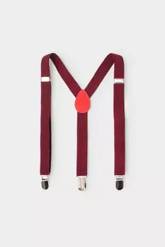 Подтяжки для мальчика для мальчиков CROCKID, АК 10091/2 ФВ, цвет - красный