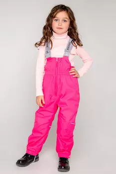 Полукомбинезон для девочек CROCKID, ВК 46016/21 ГР, цвет - красный