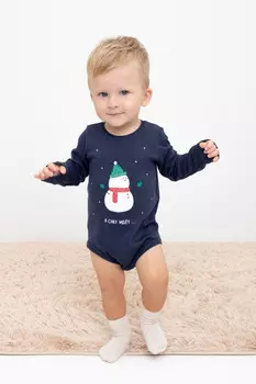 Полукомбинезон для мальчиков CROCKID, К 6484, цвет - синий