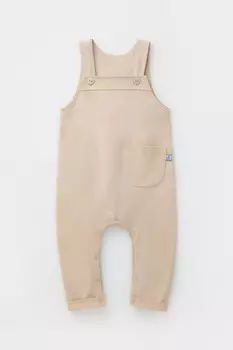 Полукомбинезон для мальчиков CROCKID, КР 6466, цвет - светло-бежевый