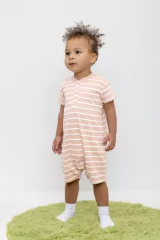 Полукомбинезон для мальчиков CROCKID, КР 6501, цвет - светло-бежевый