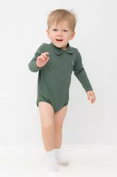 Полукомбинезон для мальчиков CROCKID, КР 6529, цвет - зеленый