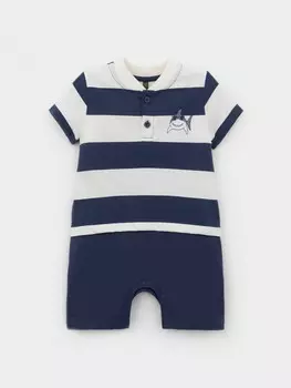 Полукомбинезон для мальчиков CROCKID, КР 6537, цвет - темно-синий