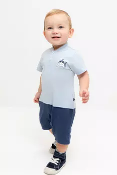 Полукомбинезон для мальчиков CROCKID, КР 6537, цвет - голубой