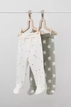 Ползунки для новорожденных CROCKID, К 400220-2уп, цвет - сливки2