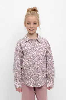 Рубашка для девочек CROCKID, КР 302312, цвет - розовый