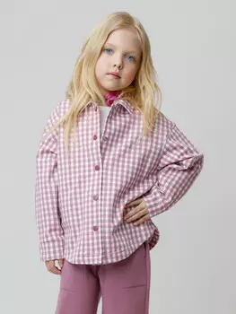 Рубашка для девочек CROCKID, КР 302567, цвет - бордовый