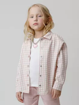 Рубашка для девочек CROCKID, КР 302567, цвет - розовый
