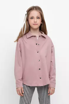 Рубашка для девочек CROCKID, КР 302620, цвет - розовый