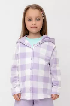 Рубашка для девочек CROCKID, КР 302698-1, цвет - фиолетовый