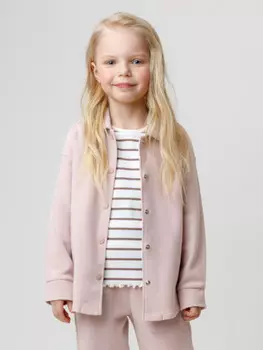 Рубашка для девочек CROCKID, КР 302812, цвет - розовый