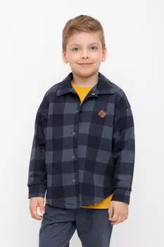 Рубашка для мальчика для мальчиков CROCKID, КР 302592, цвет - темно-синий
