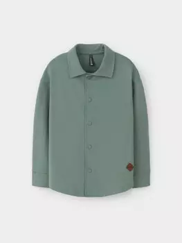 Рубашка на кнопках для мальчика для мальчиков CROCKID, КР 302677-1, цвет - зеленый