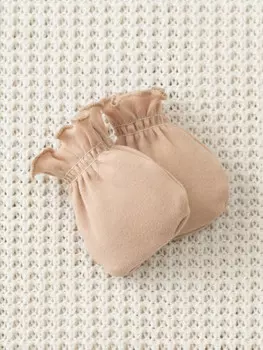 Рукавички для новорожденных CROCKID, К 8506, цвет - бежевый