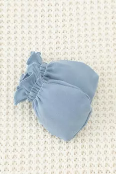 Рукавички для новорожденных CROCKID, К 8506, цвет - синий