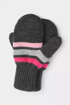 Рукавицы для девочек CROCKID, КВ 10018/ш, цвет - серый