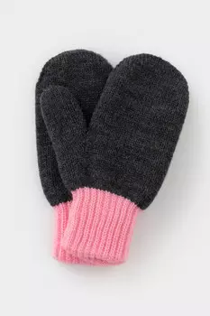 Рукавицы для девочек CROCKID, КВ 10025/ш, цвет - серый