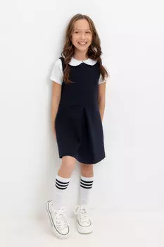 Сарафан для девочек CROCKID, К 5886, цвет - синий
