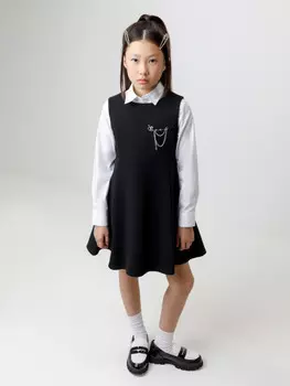 Сарафан для девочек CROCKID, К 5933, цвет - черный