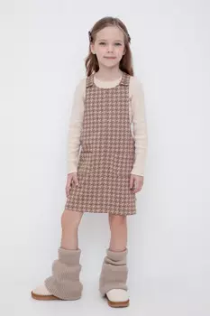 Сарафан для девочек CROCKID, КР 5386, цвет - бежевый