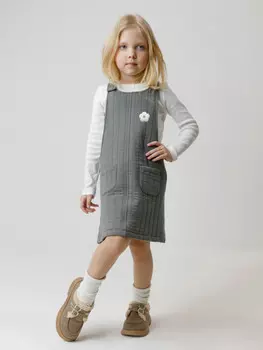 Сарафан для девочек CROCKID, КР 5712, цвет - зеленый